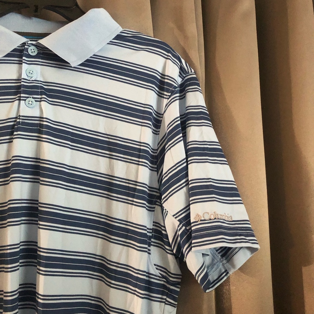 Columbia Collared Striped Golf Polo - Picture 3 of 9